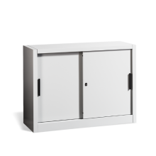 #01 SLIDER MINI – Nízká kovová skříň s posuvnými dveřmi, 900/1200/450 mm
