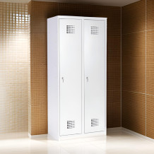 2 dveřová šatní skříň s přepážkou, 1800/800/500 mm