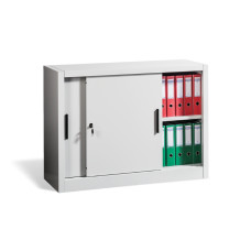#01 SLIDER MINI – Nízká kovová skříň s posuvnými dveřmi, 900/1200/450 mm