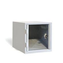 #03 BOX 1 PLEXI - Skříň pro úschovu cenností s plexi dvířkami, 380/380/380 mm