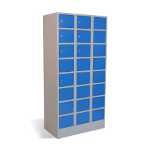 24-priehradkový box na úschovu cenností, 1850/900/500 mm, modrá
