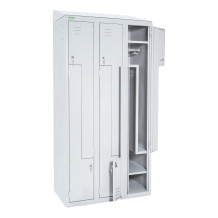#03 CIK-CAK MINI 6 - 6 dveřová úzká šatní skříň s dveřmi typu Z, 1800/900/500 mm