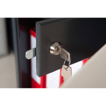 #17 SAFE S50 KEY – Bezpečnostní schránka černo-bílá, 380 x 500 x 365 mm