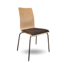 #14 DININGCH W 01 – Jídelní židle dřevěná, s čalouněným sedákem