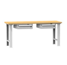 #29 HARDWORK DDW - Pracovní stůl s jednou zásuvkou na obou stranách, 2000 mm, s nosností do 800 kg