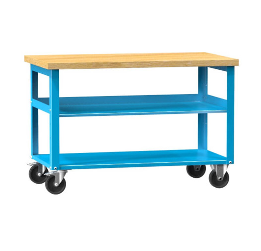 #29 MOBILEWORK 2S BLUE - Mobilní pracovní stůl s nosností do 300 kg, modrý